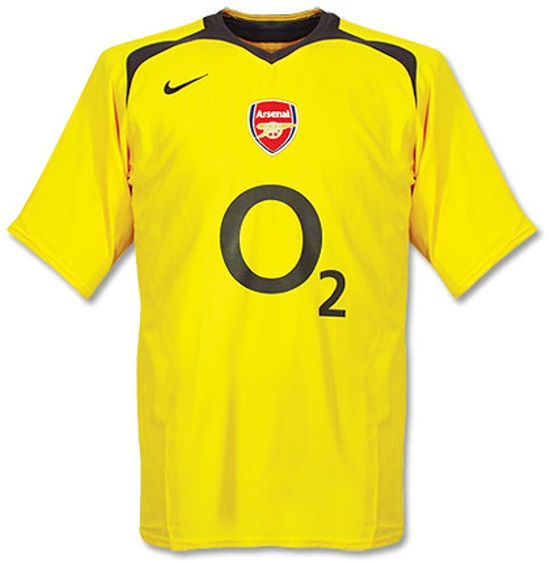arsenal o2 yellow kit