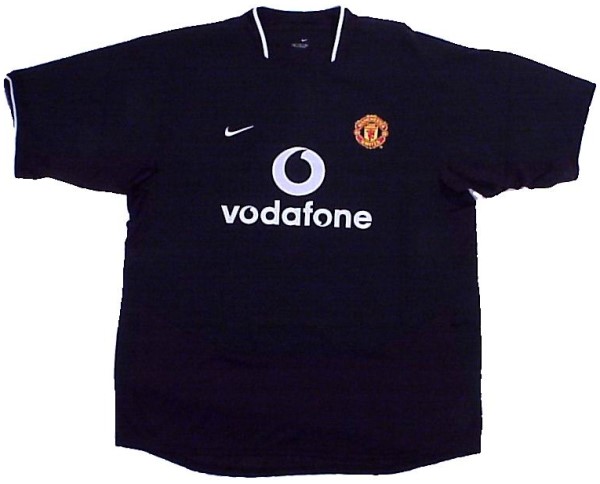 Manchester United shirts: 2005 away black and white shirt