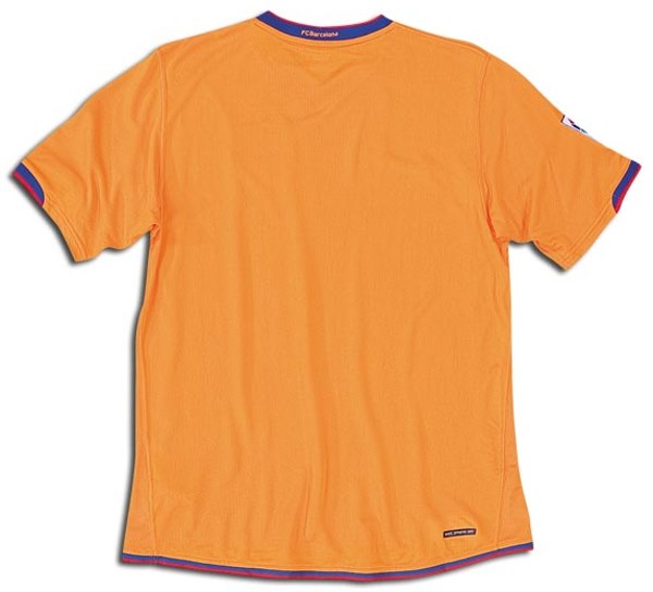 Barcelona shirts: 2007 away orange shirt